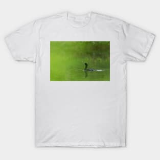 Through a green dream - Double-crested Cormorant T-Shirt